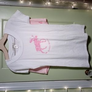 Women's Ouray sportswear pink Moose Northern Outdoors white T-shirt 👕 M